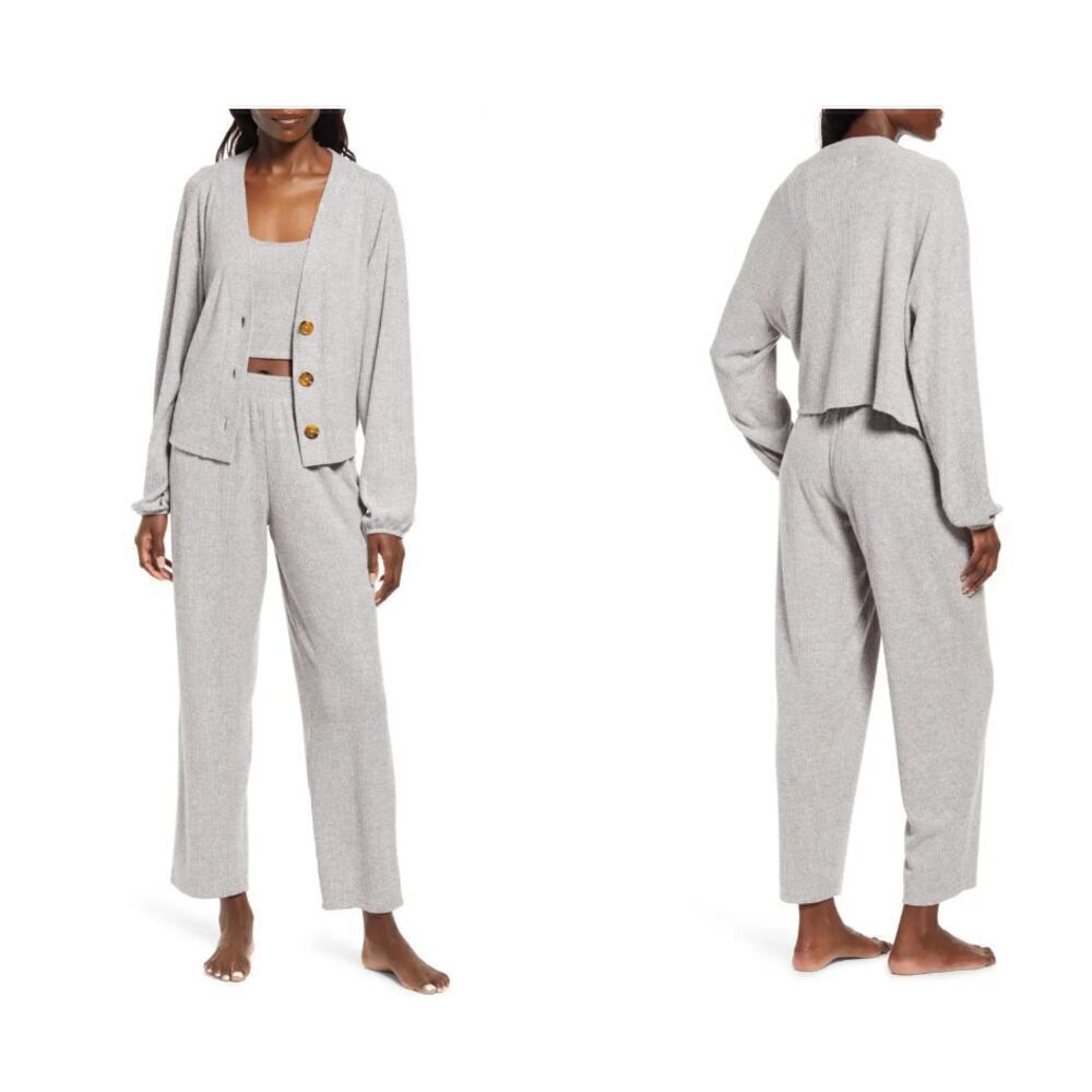 NWOT Open Edit Soft Ribbed Knit Sweatpants size small